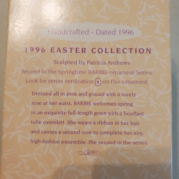 Hallmark Barbie Easter Springtime 1996 ornament - Picture 5 of 5